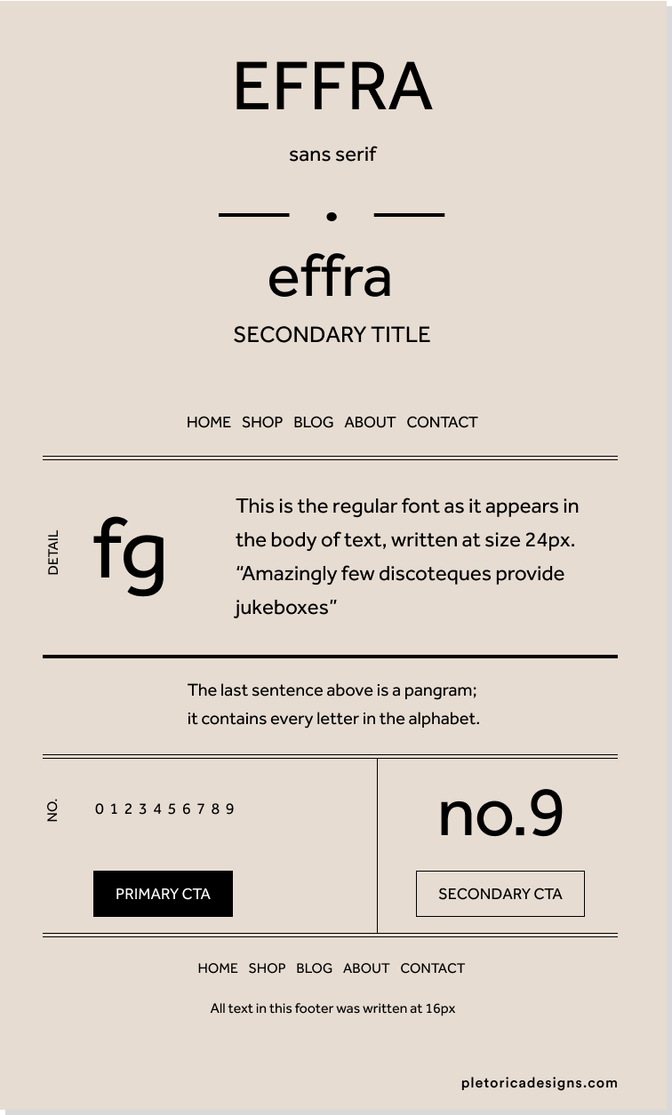 Effra Let's Type by PLETÓRICA Design Studio